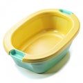 Plastic disposable bedpan with spill-proof design Royalty Free Stock Photo