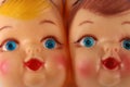 Plastic Doll Faces Royalty Free Stock Photo