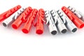 Plastic dowels Royalty Free Stock Photo