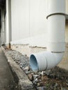 Plastic Drain Pipe, Rain Gutter Royalty Free Stock Photo