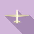 Plastic drone view icon flat vector. Aerial secure