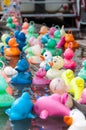 Plastic ducks at a fair Royalty Free Stock Photo