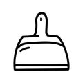 plastic dustpan line vector doodle simple icon