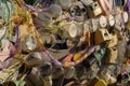 Plastic and electronic waste pile Royalty Free Stock Photo