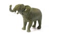 Plastic elephants toy isolated on white background Royalty Free Stock Photo