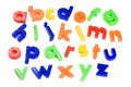 Plastic English letters isolated