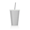 Plastic fastfood cup for beverages Royalty Free Stock Photo