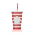 Plastic fastfood cup for beverages