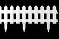 Plastic fence for flowerbeds