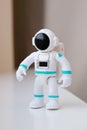 Plastic figurine of an astronaut in a spacesuit