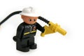 Plastic fireman figure