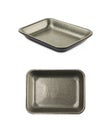 Plastic foam food tray isolated Royalty Free Stock Photo