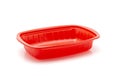 Plastic food container on a white background Royalty Free Stock Photo