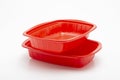 Plastic food container on a white background Royalty Free Stock Photo