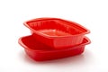 Plastic food container on a white background Royalty Free Stock Photo