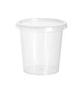 Plastic food cup Royalty Free Stock Photo