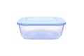 Plastic food storage containers on a white background Royalty Free Stock Photo