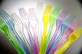Plastic forks Royalty Free Stock Photo