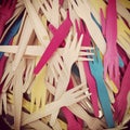 Plastic Forks Royalty Free Stock Photo