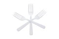 Plastic Forks Royalty Free Stock Photo