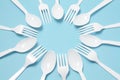 Plastic Forks and Knives Royalty Free Stock Photo