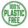 100% plastic free grunge rubber stamp