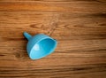 Plastic Funnel, Blue Kitchen Utensil, Equipment, Funneling Concept, Blue Plastic Funnel