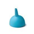 Plastic Funnel Isolated, Kitchen Utensil, Equipment, Blue Plastic Funnel