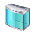 Plastic or glass rectangular container for use as a terrarium and aquarium.