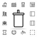 plastic glass with soda icon. web icons universal set for web and mobile Royalty Free Stock Photo