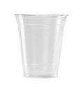 Plastic Glass on white background with clipping path Royalty Free Stock Photo