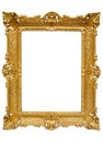 Plastic Golden Picture Frame w/ Path