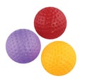 Plastic golf toy set isolated Royalty Free Stock Photo