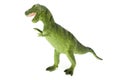 Plastic Green Tyrannosaurus Rex Dinosaur Toy Side/Front