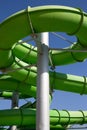 Plastic green water slide Royalty Free Stock Photo