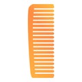 Plastic hair comb icon, cartoon style