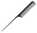 Plastic hairbrush icon. Rattail comb. Hairdresser symbol Royalty Free Stock Photo