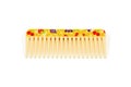 Plastic hairbrush Royalty Free Stock Photo