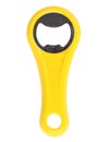Plastic handle for opening beer bottles, isolate on a white background Royalty Free Stock Photo