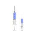 Plastic Injections Syringe Composition Royalty Free Stock Photo