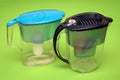 Plastic jugs for water filtering