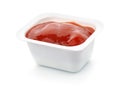 Plastic ketchup fast food dip packet Royalty Free Stock Photo