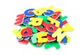 Plastic letters Royalty Free Stock Photo