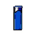 plastic lighter fire game pixel art vector illustration