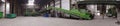 Plastic line panorama in waste treatment factory Royalty Free Stock Photo