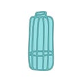 Plastic liquid bottle with water in cartoon style isolated on white background. Sign icon. Vector simple illustration.Body Royalty Free Stock Photo