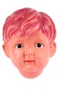 Plastic male doll head