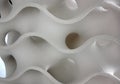 Plastic material in abstract form Royalty Free Stock Photo