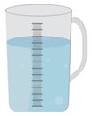 Plastic measuring cup, icon