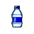 plastic mineral water bottle game pixel art vector illustration Royalty Free Stock Photo